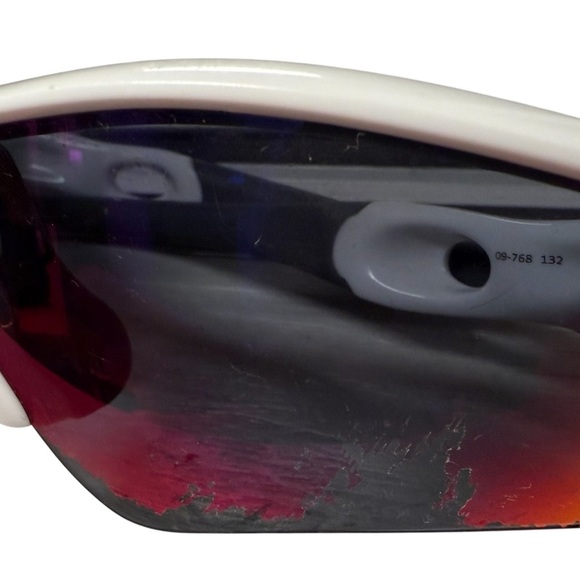 Oakley Radar Path Sunglasses – White/Red Iridium – Peeling Lenses - Picture 3 of 10